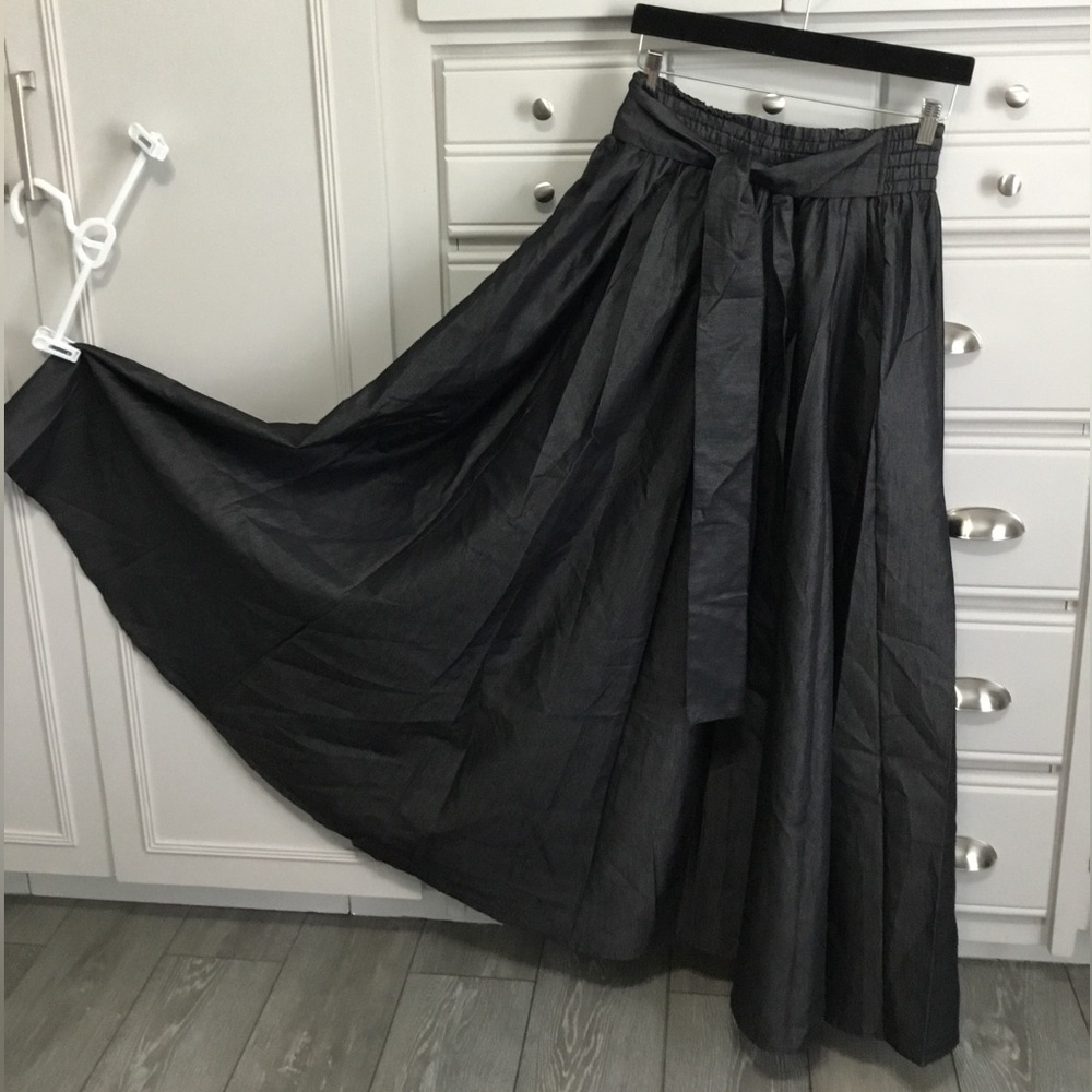 ADVANCE APPARELS Free Size Evening Maxi Skirt Pockets Smocked Waist Elegant